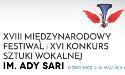  XVIII Międzynarodowy Festiwal i XVI Konkurs Sztuki Wokalnej im. Ady Sari